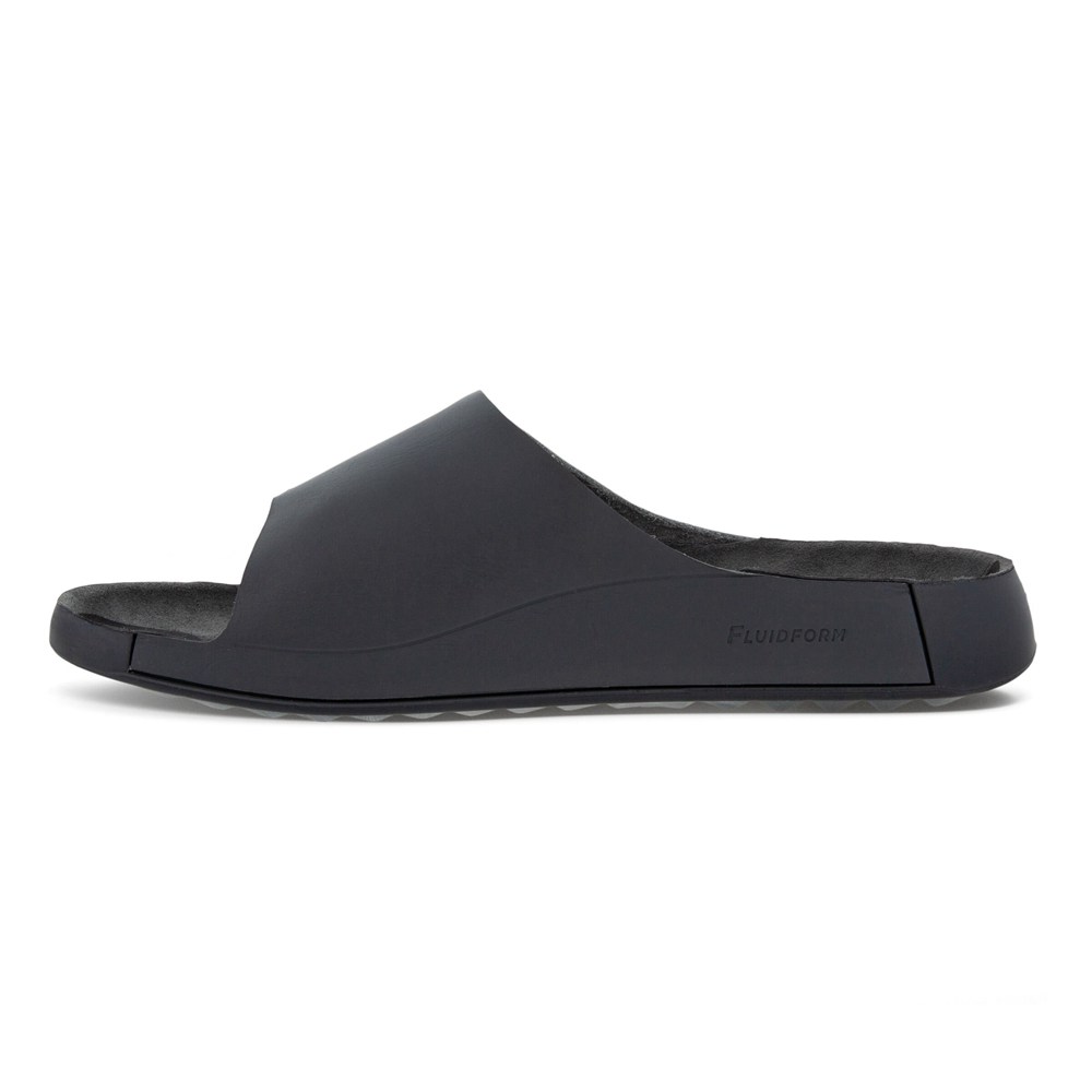 Sandalias Hombre - ECCO 2Nd Cozmo Slide - Grises Oscuro - UWN468930